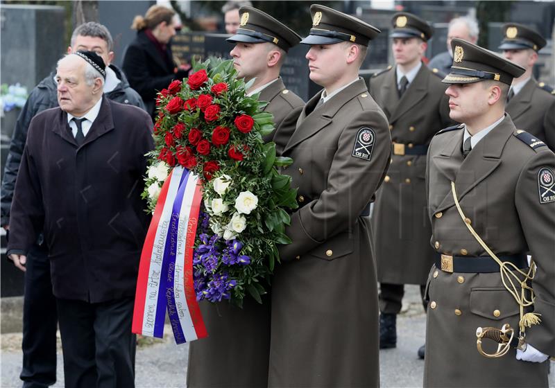 Položen zajednički vijenac u ime Republike Hrvatske na Židovskom groblju