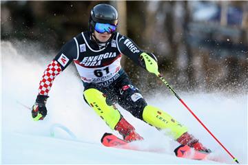 Slalom Kitzbuehel: Braathen iznenađujući vodeći nakon prve vožnje, Zubčić i Elias Kolega izborili drugu