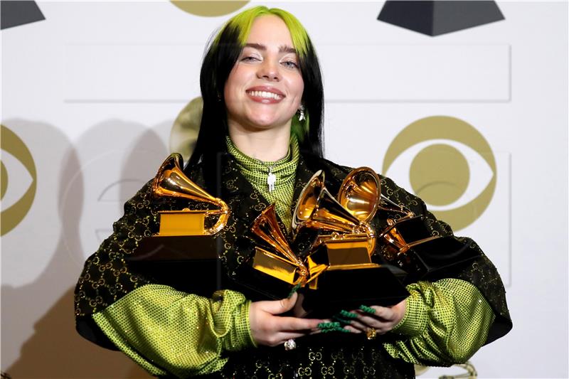 Billie Eilish osvojila četiri glavna Grammyja