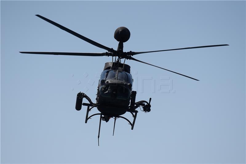 Croatian defence ministry reports on crash of Kiowa Warrior helicopter off Sibenik