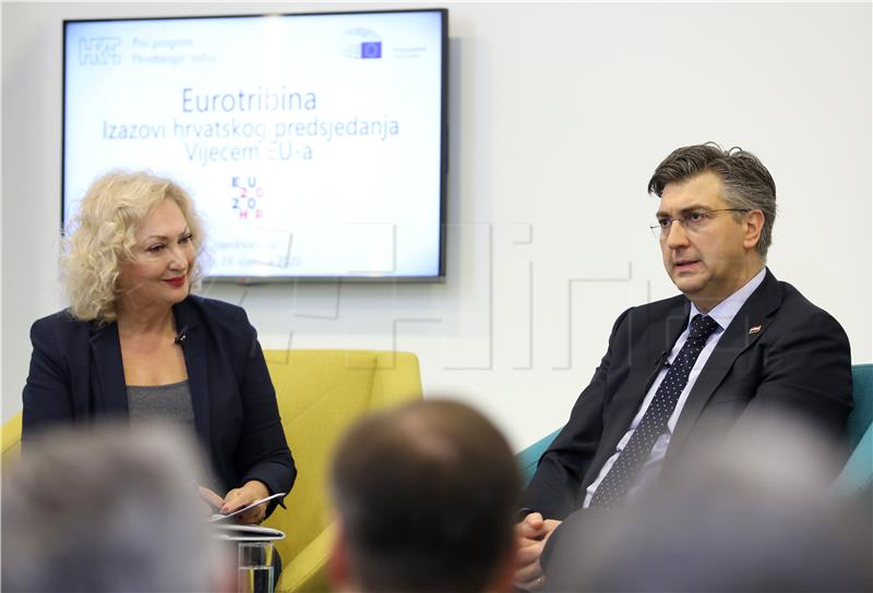 PM says first month of Croatia's EU presidency intensive, successful