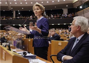 BELGIUM EU PARLIAMENT PLENARY SESSION BREXIT