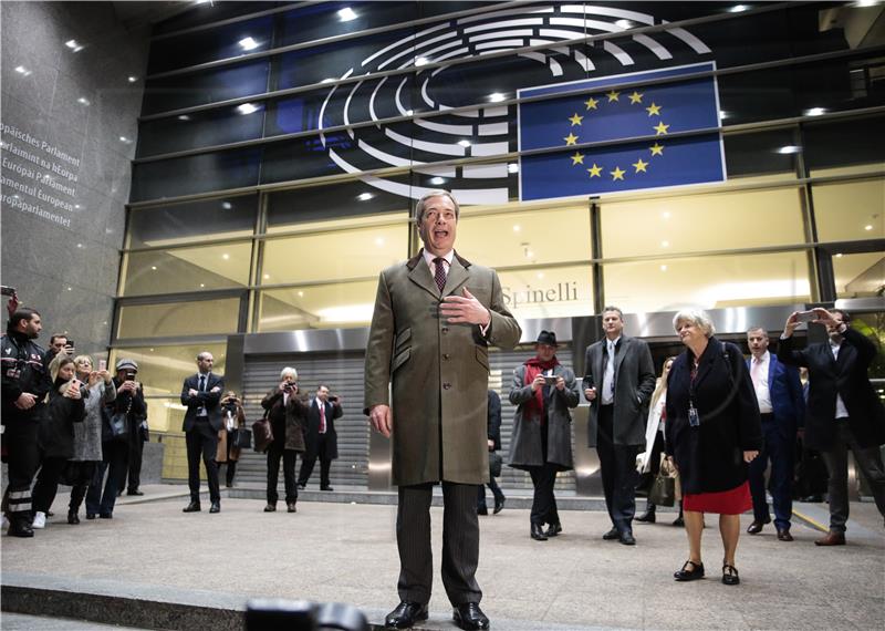 BELGIUM EU PARLIAMENT PLENARY SESSION BREXIT