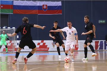 Kvalifikacijska utakmica u futsalu za SP Hrvatska - Slovačka