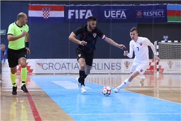 Kvalifikacijska utakmica u futsalu za SP Hrvatska - Slovačka