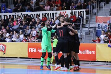 Kvalifikacijska utakmica u futsalu za SP Hrvatska - Slovačka