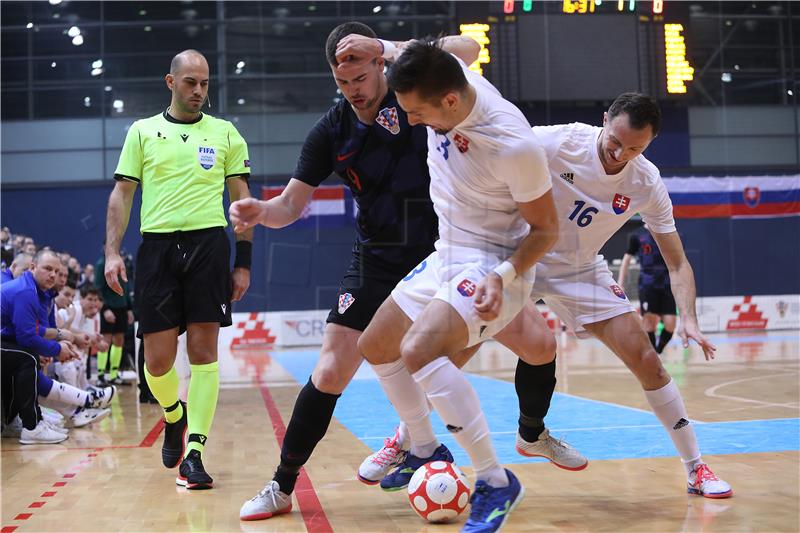 Kvalifikacijska utakmica u futsalu za SP Hrvatska - Slovačka