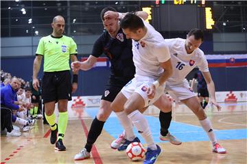 Kvalifikacijska utakmica u futsalu za SP Hrvatska - Slovačka