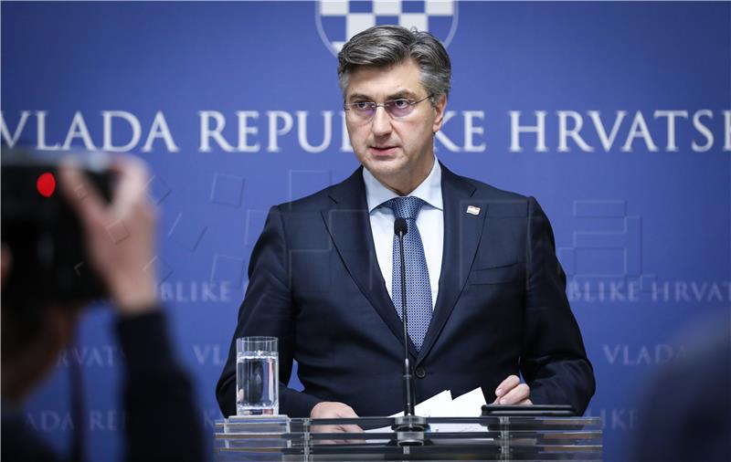 Konferencija za medije predsjednika Vlade RH Andreja Plenkovića