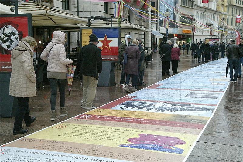 HVIDR-a osudila postavljanje zastave bivše SFRJ na plakatima u Rijeci 