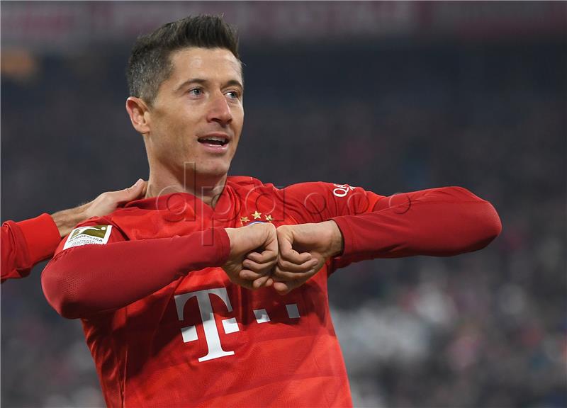 Bayern Munich's Robert Lewandowski