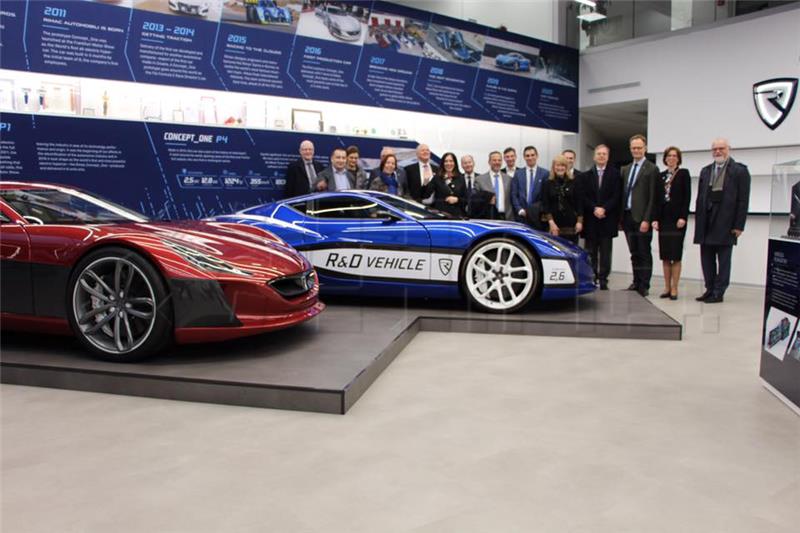 Science minister Divjak, her European counterparts visit Rimac Automobili 