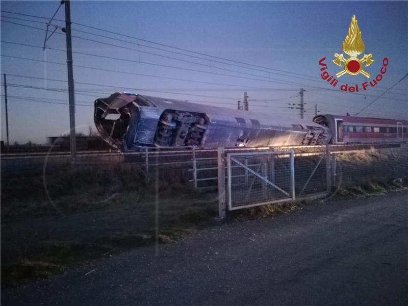 ITALY FRECCIAROSSA TRAIN ACCIDENT