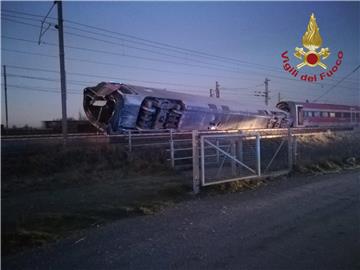 ITALY FRECCIAROSSA TRAIN ACCIDENT