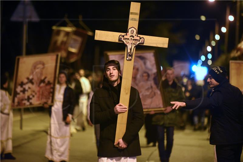 MONTENEGRO CHURCH CLERGY PROTEST