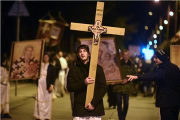 MONTENEGRO CHURCH CLERGY PROTEST