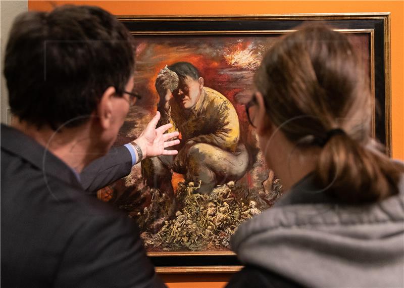 GERMANY MUSEUMS GROSZ PAINTING HITLER