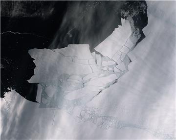 SPACE ANTARCTICA PINE ISLAND GLACIER