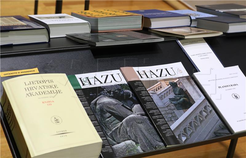 HAZU's publishing activity in 2019 presented