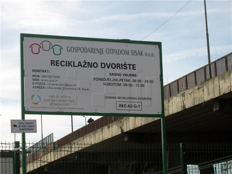 Sisak dobio prvo reciklažno dvorište vrijedno 4,3 milijuna kuna