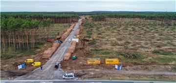 Tesla plant construction site in Germany