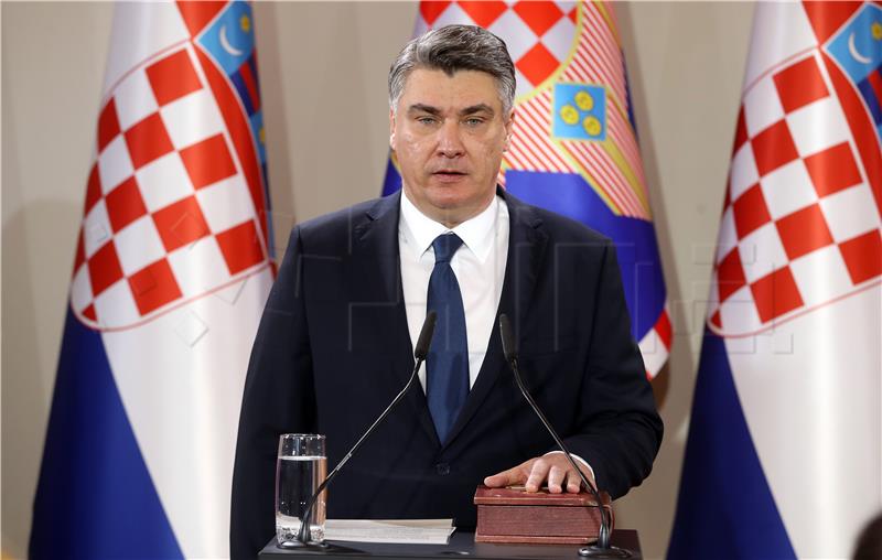 Zoran Milanović prisegnuo za predsjednika Republike Hrvatske