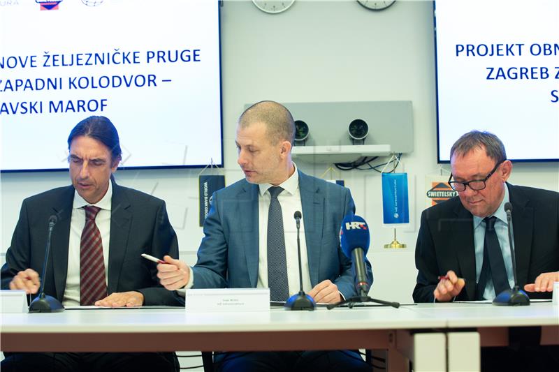 Zagreb-Savski Marof railway reconstruction contract signed