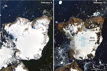 SPACE ANTARCTICA HOT WEATHER