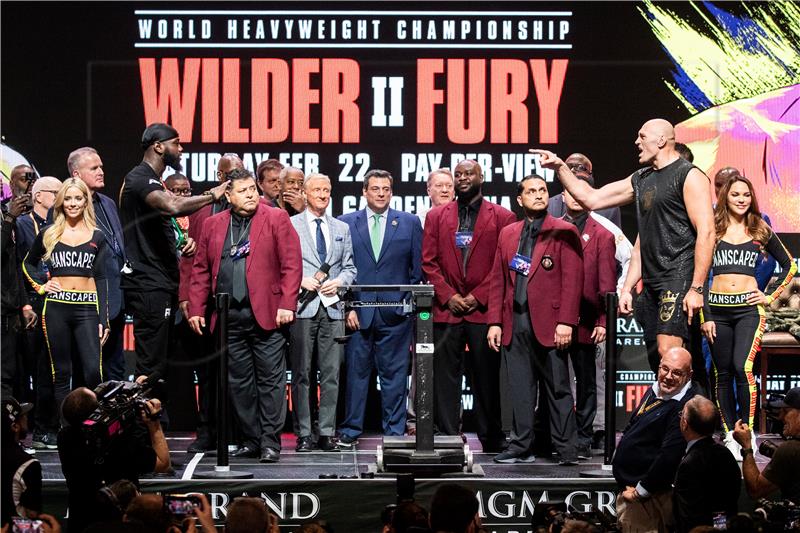 USA BOXING WILDER FURY