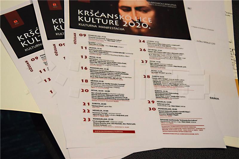 Dubrovnik: Predstavljen program manifestacije „Kršćansko lice kulture 2020.“