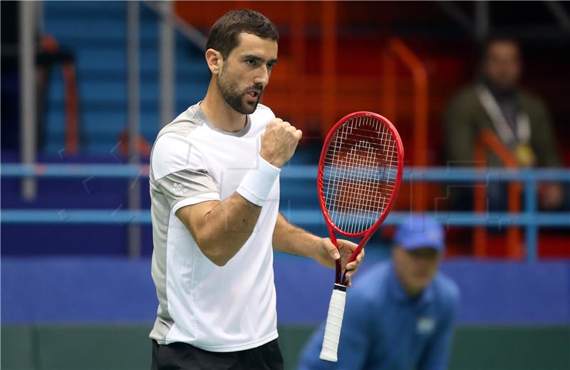 Davis Cup Hrvatska - Indija, Marin Čilić - Sumit Nagal