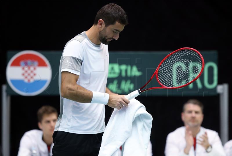 Davis Cup Hrvatska - Indija, Marin Čilić - Sumit Nagal