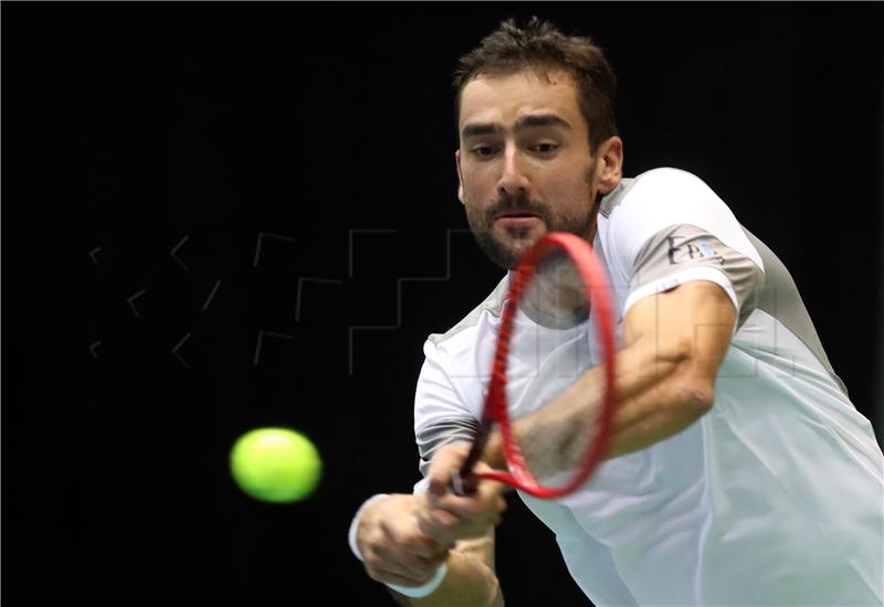 Davis Cup Hrvatska - Indija, Marin Čilić - Sumit Nagal