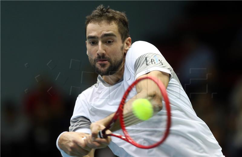 Davis Cup Hrvatska - Indija, Marin Čilić - Sumit Nagal