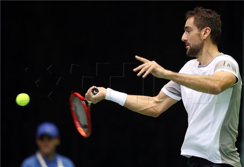 Davis Cup Hrvatska - Indija, Marin Čilić - Sumit Nagal