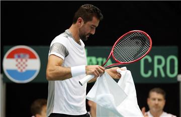 Davis Cup Hrvatska - Indija, Marin Čilić - Sumit Nagal