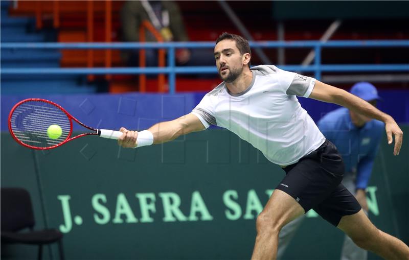 Davis Cup Hrvatska - Indija, Marin Čilić - Sumit Nagal