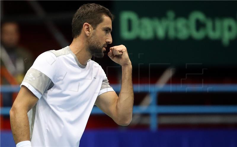 Davis Cup Hrvatska - Indija, Marin Čilić - Sumit Nagal