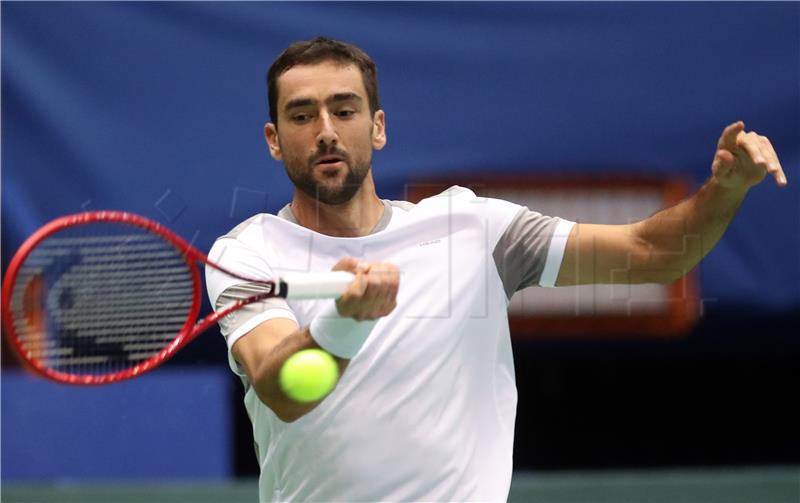 Davis Cup Hrvatska - Indija, Marin Čilić - Sumit Nagal