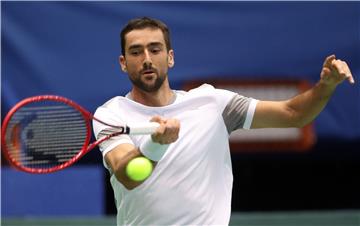 Davis Cup Hrvatska - Indija, Marin Čilić - Sumit Nagal