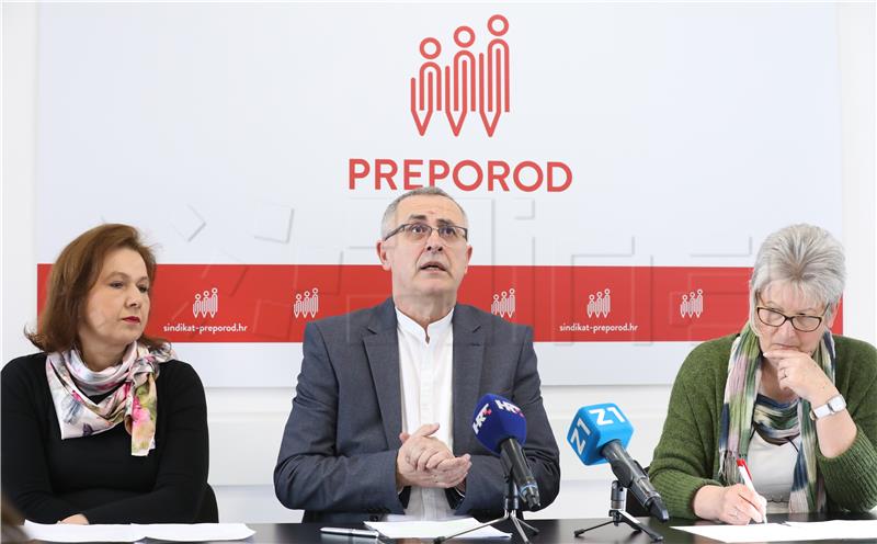 Konferencija za medije sindikata Preporod