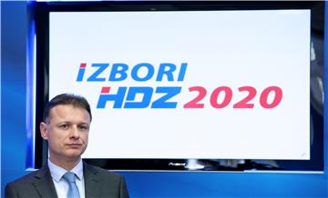 Konferencija za medije HDZ-a o stranačkim izborima