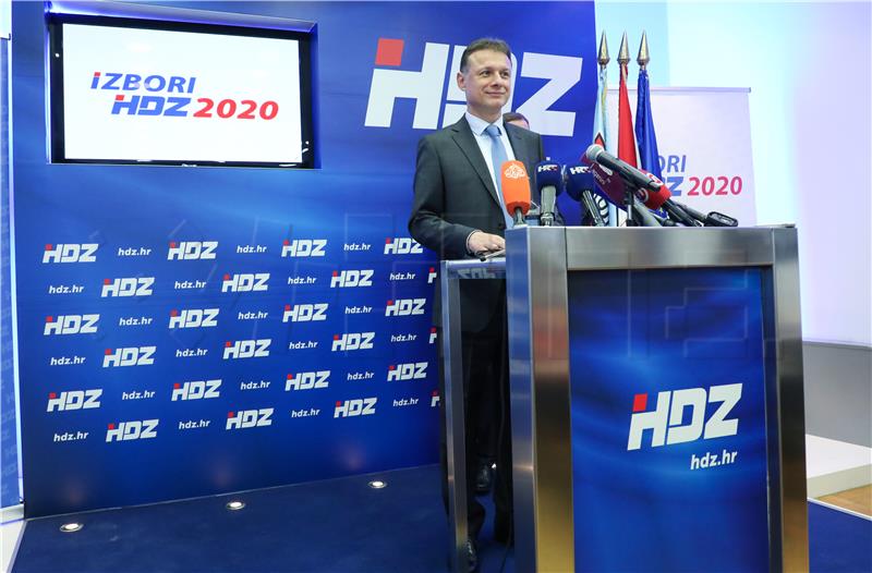 Konferencija za medije HDZ-a o stranačkim izborima