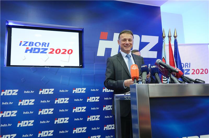 Konferencija za medije HDZ-a o stranačkim izborima