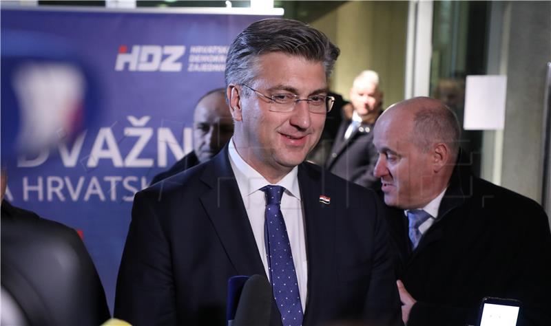 Andrej Plenković daje izjavu nakon rezultata unutarstranačkih izbora u HDZ-u