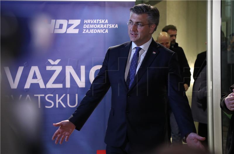 Andrej Plenković daje izjavu nakon rezultata unutarstranačkih izbora u HDZ-u