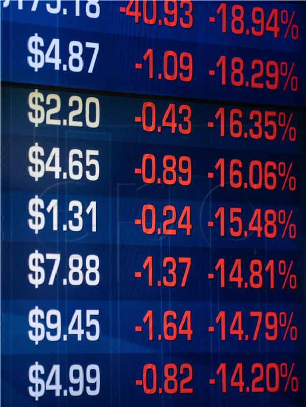 AUSTRALIA ASX STOCK MARKET CORONAVIRUS PANDEMIC