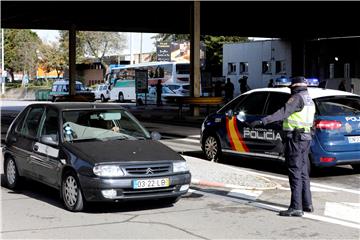 SPAIN PANDEMIC COVID19 CORONAVIRUS PORTUGUESE BORDER