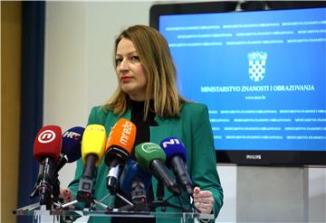 Konferencija za medije ministrice znanosti i obrazovanja Blaženke Divjak