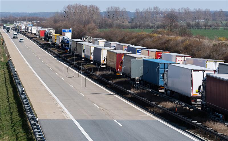 Traffic jams at the German-Polish border